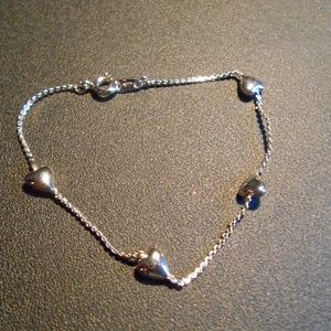 Silver Heart Bracelet